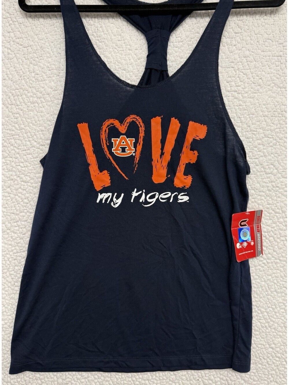 Auburn Tigers Colosseum Women’s M Racerback Tank Top NWT Navy NCAA